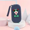 Bolsa cruzada de silicona creativa y linda para productos al contado transfronterizos, bolsa de almacenamiento con cremallera, venta al por mayor, cruzada portátil, funda para teléfono DIY