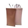 Bolsa de almacenamiento para gafas simple, bolsa para tarjetas de PU, monedero para mujer, bolsa de tela multiusos con resorte, bolsa conveniente para guardar llaves