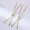 Cadena de Extensión para Pulsera de Oro Laminado 18K Accesorios Cadena de Extensión Cadena de Acabado para Pulsera de Collar DIY Telescópica Ajustable Accesorios
