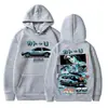 Talla Europea TransfronterizaSudadera con Capucha para Hombre Manga Initial D Hachiroku Cambio Derrape
