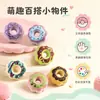 Peças de acessório DIY de rosquinha simulada, decorações de cola de creme mini multicoloridas, itens pequenos fofos criativos feitos à mão