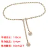Cadena de Cintura Metálica Estilo Chanel para Mujer con Falda, Cinturón Delgado de Alta Gama, Accesorio de Moda para Mujer, Cadena de Cintura de Camelia