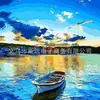 Pintura de diamante 5D diamante completo paisaje de playa pintura decorativa bordado de diamante DIY pintar pegar kit de pintura de ladrillo de diamante fabricantes