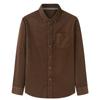 Amazon talla grande camisa de manga larga para hombre casual holgada moda pana grande más gordo camisa de manga larga para hombre gordo