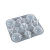 Molde de silicona para joyería con forma de gota de cristal, para manualidades, con forma de semicírculo, esfera, celosía de hielo, para mesa, venta al por mayor