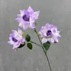 Flores Artificiais para Casamento, Rosas Flip-Flap de 3 Cabeças, Arranjo de Flores de Rosa para Salão de Casamento, Arranjo Floral de Fundo, Decoração Floral para Restaurante, Flores Falsas