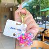 Novo chaveiro de areia movediça com óleo, garrafa fofa de areia movediça flutuante, chaveiro de carro de desenho animado, pequeno presente, atacado