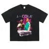 Camiseta sin mangas Vintage Lavada y Desgastada de Manga Corta Holgada Streetwear con Estampado Floral para Hombres y Mujeres