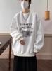Sudadera Gruesa con Forro de Polar para Hombre, Otoño e Invierno 2025, Suelta Moderna Oversize Cuello Redondo Pulóver Manga Larga Top Chaqueta