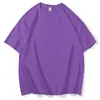 Cores Verão 23 4 Tamanhos 180g Malha de Seda Leite Duplamente Escovada Macia Fina Lisa Manga Curta Camiseta Corte Solto Atacado