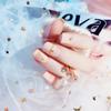 Arte de Uñas Acabado 24 Piezas En Caja Uña Postiza Flor Perla Arte de Uñas de Novia Parche Colección Armadura de Novia