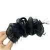 Pinza para el Cabello de Malla Burbuja de Nube para Mujer 2023 Nuevo Pinza de Tiburón Grande con Pluma Accesorio para el Cabello Pasador Lazo