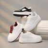 Sapatos Brancos Estilo Coreano Feminino 2024 Outono Novo Ins Estudante Casual Tendência Sapatos Femininos Sola Grossa Plataforma Elevatória Sapatos ZS81