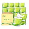 Té Xinxiangyin clásico 140g 27 tabletas cuatro capas té gofrado rollo papel higiénico BT927 caja para el hogar