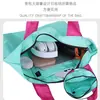 Bolsa Nuvem Estilo Japonês, Bolsa Tote de Ombro Dobrável Portátil para Armazenamento, Bolsa de Compras com Zíper de Grande Capacidade, Impermeável