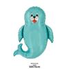 Amazon Comércio Exterior Edição Q Animal Marinho Cavalo-marinho Polvo Balão de Filme de Alumínio Concha Decoração de Festa Marinha Balão