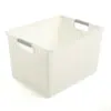 Cesta de Armazenamento de Plástico Rattan Sintético Cesta Oca para Lanches e Miudezas Cesta Grande para Armazenamento de Brinquedos Atacado