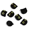 Nuevas Cuentas de Cabeza de Gato con Ojos Grandes Dibujados Aterciopeladas para Cadena de Teléfono Móvil DIY Llavero Accesorios de Joyería Cuentas Sueltas Venta al por Mayor