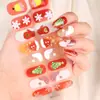 Pegatinas Europeas de Arte para Uñas de Halloween Impermeables Color Sólido Pegatinas de Arte para Uñas de Navidad No Requieren Horneado Pegatinas para Uñas Todo en Uno
