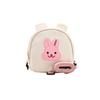 Korean-Style Canvas Teddy Bear Toddler Backpack with Unique Design, Snack Accessory Bag, Anti-Lost Children's Backpack for Outings, Trendy