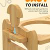 Soporte de Madera Maciza para Comedero Doble para Gato Mascota con Altura Ajustable, Soporte para Comedero para Perro, Alimentador con Cuencos de Acero Inoxidable Antideslizantes