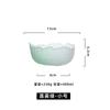 Prato de Frutas Criativo Japonês Tigela de Salada Transparente Borda Dourada Lótus Azul Névoa Simples Casa Hotel Tigela de Prato Frio Conjunto Lavador de Chá