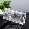 Tijolo de vidro atacado tijolo de cristal parede divisória tijolo oco transparente opaco banheiro tijolo quadrado de cristal de gelo transparente