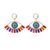 Brincos Europeus e Americanos Exagerados Design Liga de Zinco Diamante Olho de Diabo Personalidade Alto Senso Brincos Olhos de Pérola Mulheres
