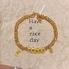 Nuevo Estilo Chino Pulsera Envolvente de Dinero de los Cinco Emperadores Antiguos Femenina Nicho Lujo Ligero Alta Gama Elegante Pulsera Versátil Nuevo Estilo 2024