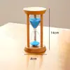 Reloj de Arena Temporizador de Arena de 1/3/5 Minutos Regalo Creativo Personalizado Estilo Japonés Hogar Adornos de Reloj de Arena de Madera
