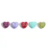 Amazon Transfronterizo Cuentas de Acrílico Coloridas con Agujero Cruzado en Forma de Corazón para DIY Collares Pulseras Accesorios de Joyería para Mujer Venta al por Mayor