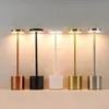 Venta Caliente Transfronteriza Lámpara de Escritorio LED Tipo I Restaurante Dormitorio Mesita de Noche Luz de Ambiente Carga USB Táctil Lámpara de Escritorio de Metal