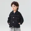 Jaqueta Jeans Unissex Retro Estilo Hong Kong Outono 2026 Wind Valley, Jaqueta Infantil Elegante e Versátil