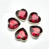Rhinestones de Acrílico de Colores en Forma de Corazón con Borde Sellado sin Garras, Rhinestones Cosidos a Mano que No se Enganchan en la Ropa, Accesorios para Prendas, Accesorios de Joyería de Cristal para Zapatos y Bolsos