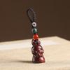 Chaveiro de carro de coelho do zodíaco de desenho animado de sândalo, pingente de coelho fofo, casal, corrente de celular pendurada