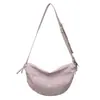 Bolso de Hombro Moda Coreana Estilo Bollo 2026 Nuevo de Moda Casual Versátil Perezoso Color Sólido Bolso Cruzado para Mujer