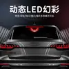 Ojo de Diablo LED para Coche Parpadeante Luz Dinámica para Ojos Camión Coche Ventana Trasera Luz de Advertencia Solar Luz Decorativa