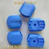 Protectores para Patas de Escritorio y Silla Escolar, Material Nuevo, Cubiertas Azules para Patas de Escritorio, Cubiertas de Plástico, Cubiertas para Tubos Cuadrados, Tapones Internos Negros, Cubiertas para Patas de Tubo Ovalado