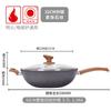 Sartén de piedra Maifan, sartén antiadherente, sartén doméstica para saltear, sartén para carne, sartén para panqueques, sartén para huevos, juego de cocina de inducción