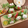 Festival del Bote del Dragón Peluche Colgante Zongzi Dibujo Animado Lindo Llavero Bordado Creativo Regalo Festivo Juguete Colgante para Niños