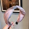 Rose Story Nova Estilo Cruz Amarrada Duas Cores Faixa de Cabeça com Acabamento de Cetim de Alta Qualidade, Faixa de Cabelo Versátil Grampo de Cabelo Acessório de Cabelo para Mulheres