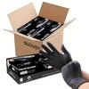 Guantes de Nitrilo Desechables Transfronterizos Negros Nitrilo Compuesto Inglés Guantes de Nitrilo Hityin temu Daifa