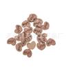 Promociones de bajo precio explosiones 12x 15mm retro corazón amor viruta de madera parche de madera DIY accesorios decorativos hechos a mano