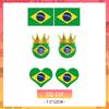 Adesivos de tatuagem coloridos para crianças transfronteiriços Eu amo a China reabastecendo adesivos de rosto de arco-íris à prova d'água esportes duradouros dia nacional