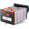 Bolsa Porta-Documentos Sanfonada Colorida de Venda Quente Transfronteiriça para Estudantes e Uso no Escritório, Bolsa para Documentos com Grande Capacidade de Armazenamento e Classificação