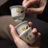 Taza de Té de Níspero de Porcelana Blanca Mi Yan Pintada a Mano Cerámica Hecha a Mano Taza Maestra de Peso Ligero Taza Individual para Degustación de Té para el Hogar Taza para Oler la Fragancia