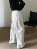 Pantalones de pierna ancha con cinturón estilo europeo Otoño TOP Guangzhou Trece Líneas simples casual versátiles estilo ropa de trabajo 20257