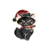 Broches de aleación esmaltada con temática navideña, muñeco de nieve, gato, perrito, pines, regalos navideños, accesorios para abrigos, insignias, prendedores