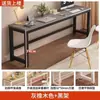 Mesa Larga de Oficina, Escritorio para el Hogar, Escritorio Rectangular, Mesa de Trabajo, Escritorio de Computadora de Pared para Dormitorio, Mesa Estrecha de Pared