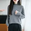 Suéter de Lana Pura Estilo Old Money de Cuello Semi Alto para Mujer, Patrón de Diamantes con Textura Sutil, Cálido y Favorecedor, Prenda Base de Punto para el Trabajo